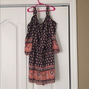 Sequin Heart Girls Size XL 14/16 Romper EUC